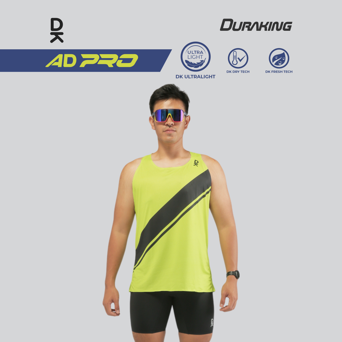 Duraking Singlet Lari Pria AD Pro Series