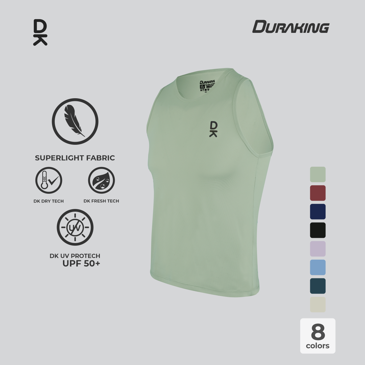 Duraking Singlet Olahraga Pria Superlight Weight Series Upgraded