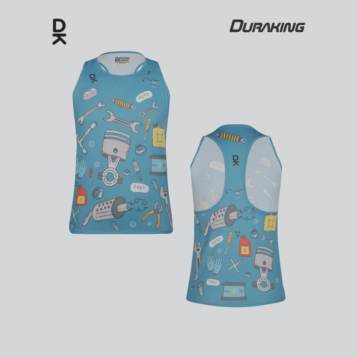 Duraking Singlet Olahraga Pria Superlight - Clip Art