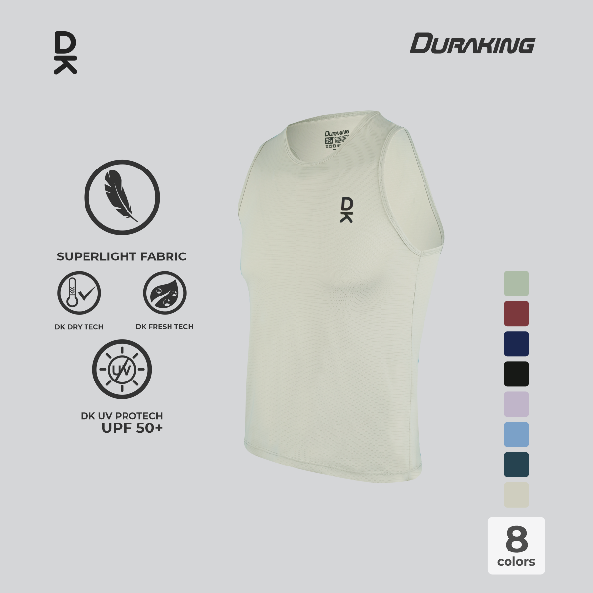 Duraking Singlet Olahraga Pria Superlight Weight Series Upgraded