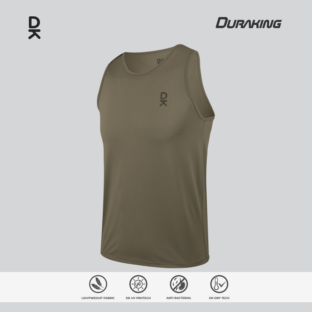 Duraking Singlet Olahraga Pria Light Weight Basic