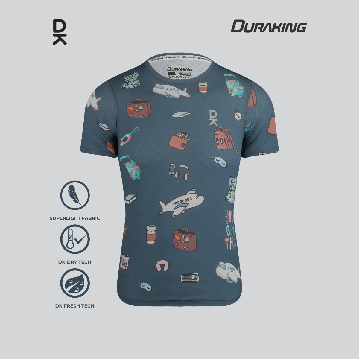 Duraking Jersey Olahraga Pria Superlight - Clip Art