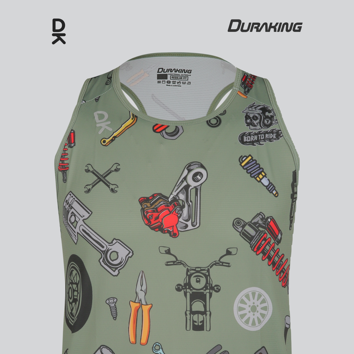 Duraking Singlet Olahraga Pria Superlight - Clip Art