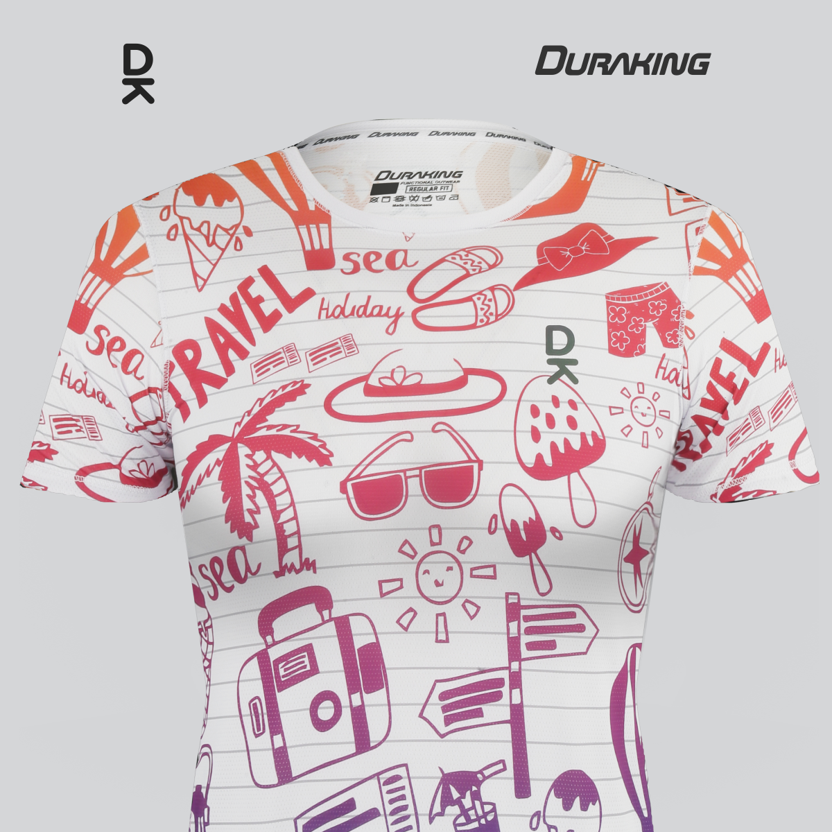 Duraking Jersey Olahraga Wanita Superlight - Clip Art