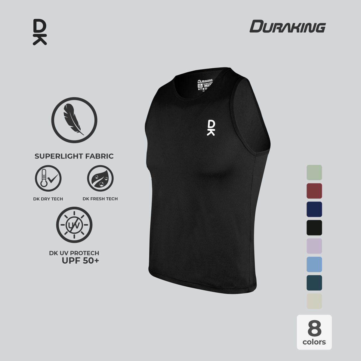 Duraking Singlet Olahraga Pria Superlight Weight Series Upgraded
