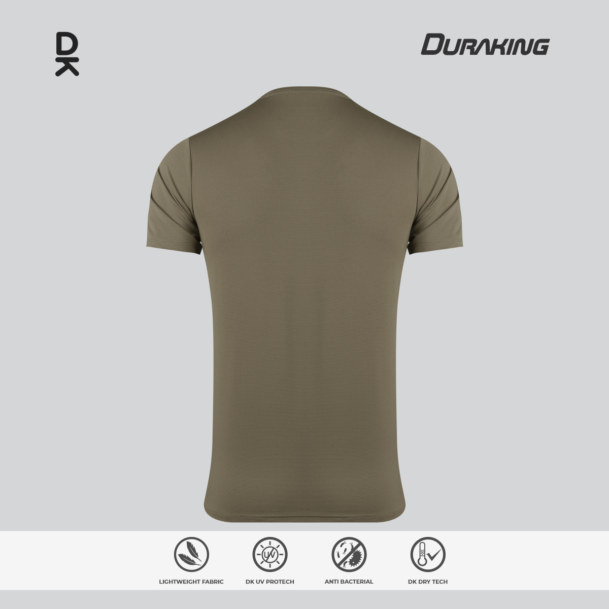 Duraking Baju Lengan Pendek Olahraga Pria Light Weight Basic