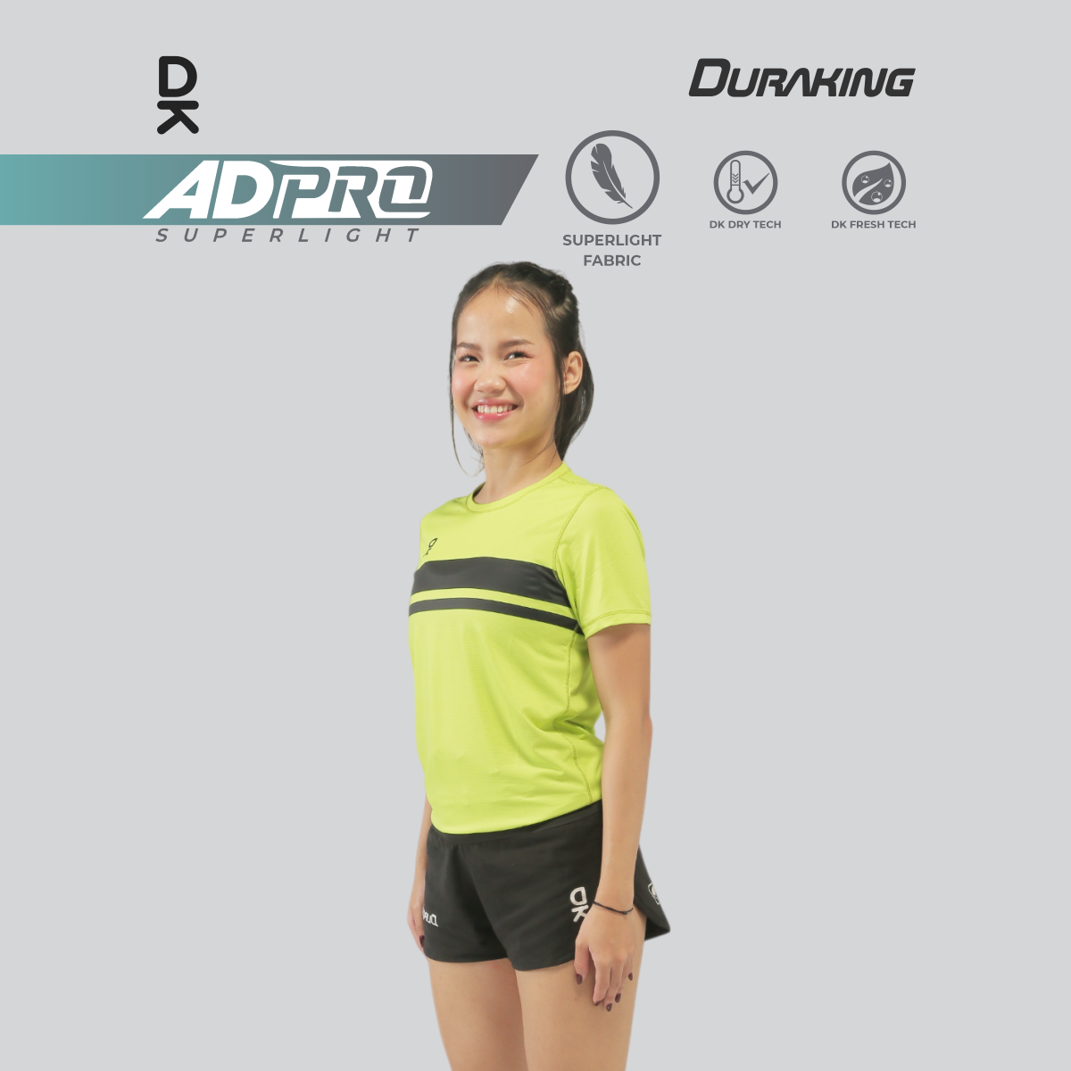 Duraking Jersey Lari Lengan Pendek Wanita - Ad Pro Series