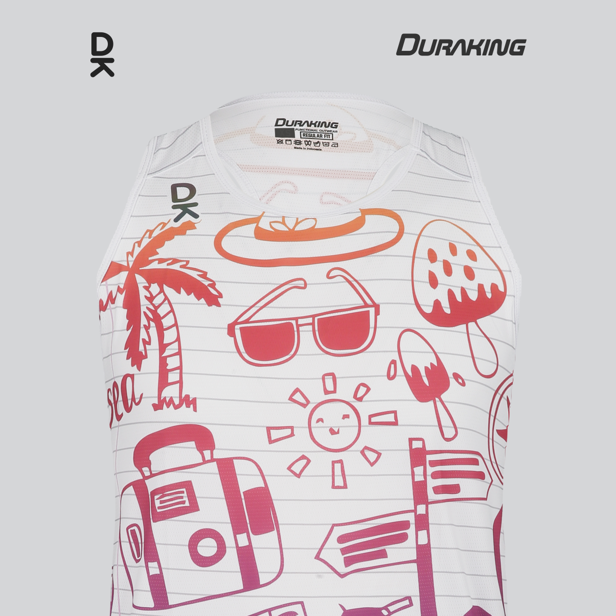 Duraking Singlet Olahraga Pria Superlight - Clip Art