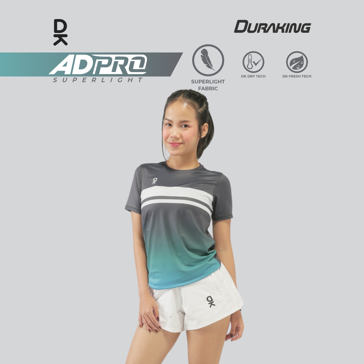 Duraking Jersey Lari Lengan Pendek Wanita - Ad Pro Series
