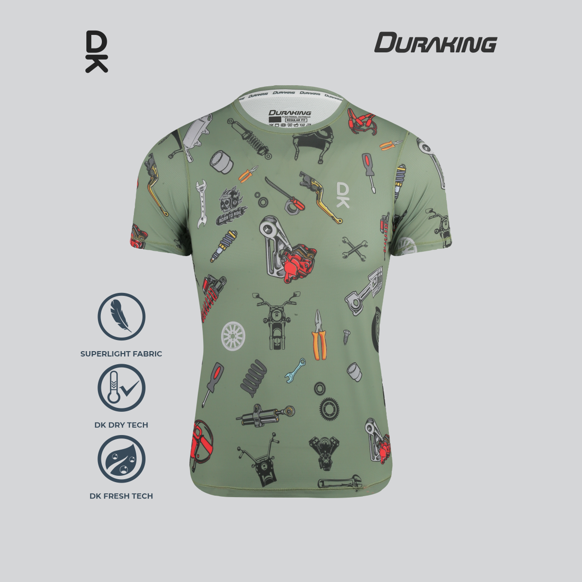Duraking Jersey Olahraga Pria Superlight - Clip Art