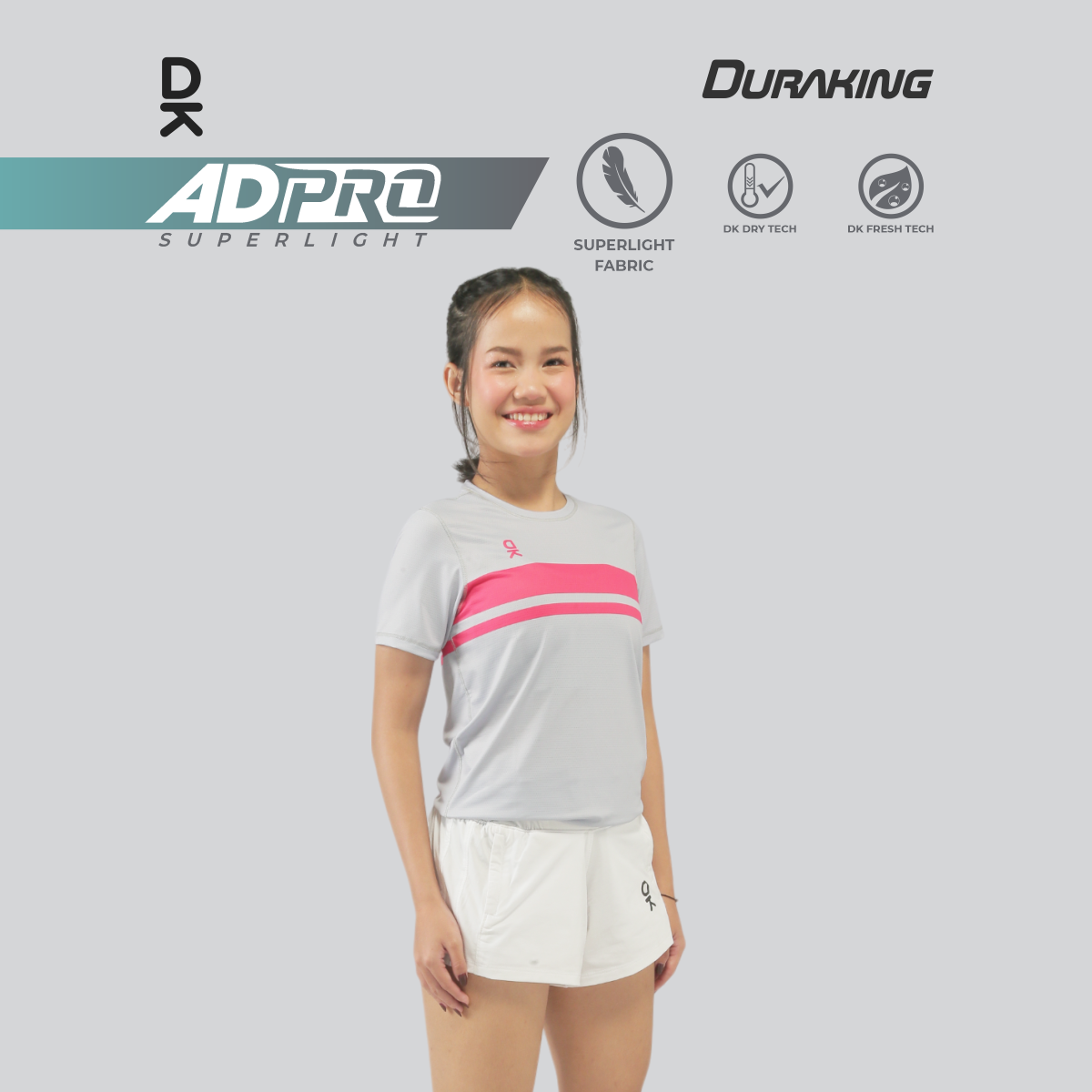 Duraking Jersey Lari Lengan Pendek Wanita - Ad Pro Series