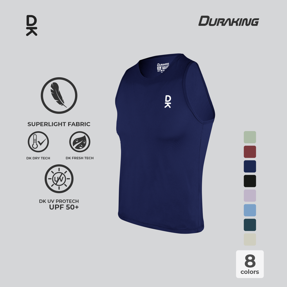 Duraking Singlet Olahraga Pria Superlight Weight Series Upgraded