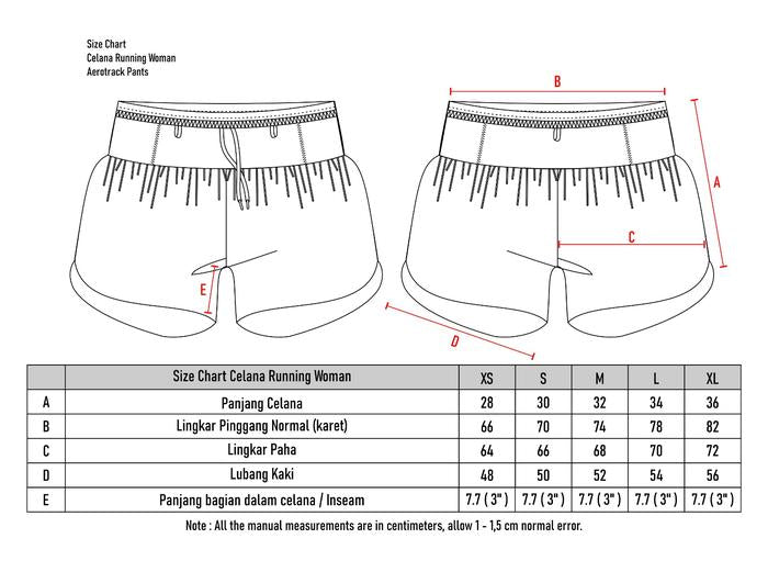 Duraking Celana Lari Wanita Running Pants - Aerotrack Series