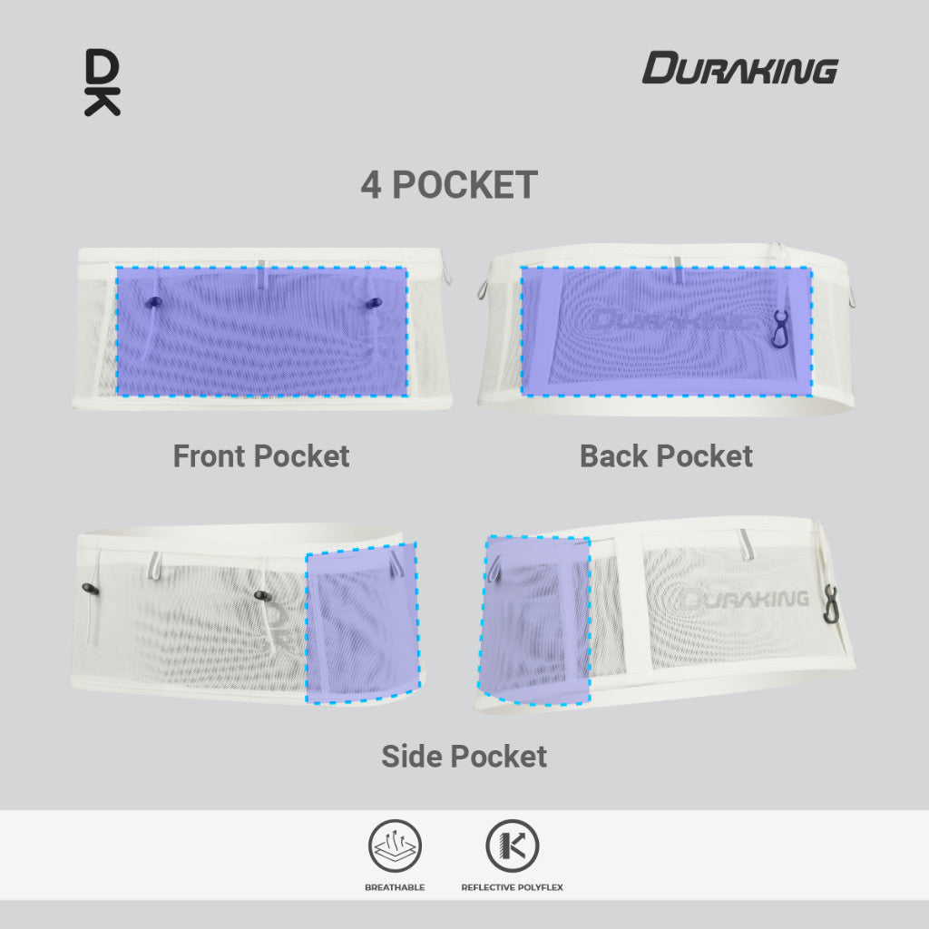 Duraking Sabuk Lari Aksesoris Olahraga - Sport Act Running Belt V2