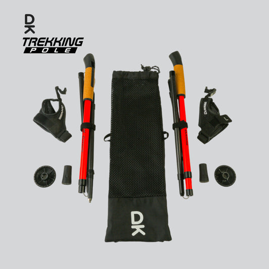 Duraking Carbon Trekking Pole Foldable 110/115 cm - Carbon Lightweight, Quick Release Strap, Anti Slip