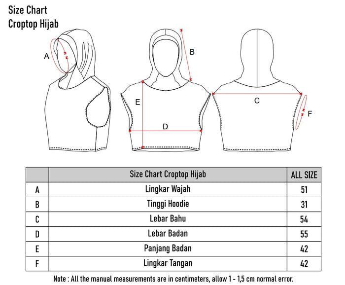 Duraking Hijab Sports Khalwa Series - Croptop Hijab