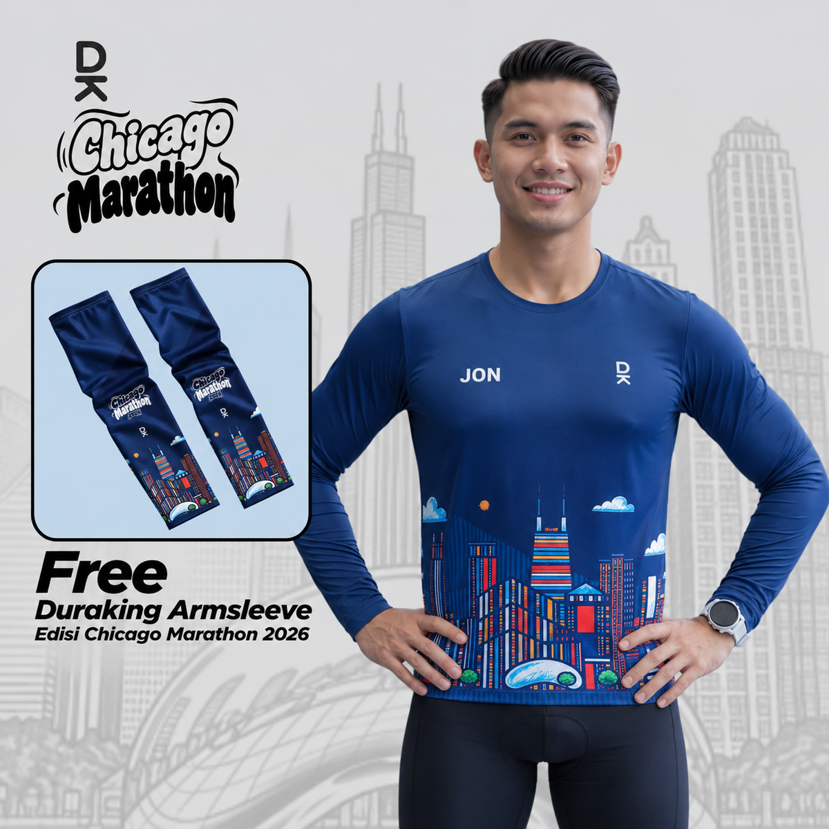 DURAKING JERSEY LARI PRIA - CHICAGO MARATHON 2026