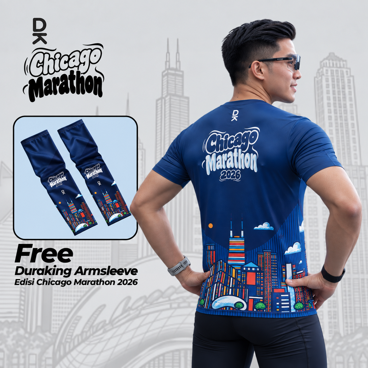 DURAKING JERSEY LARI PRIA - CHICAGO MARATHON 2026