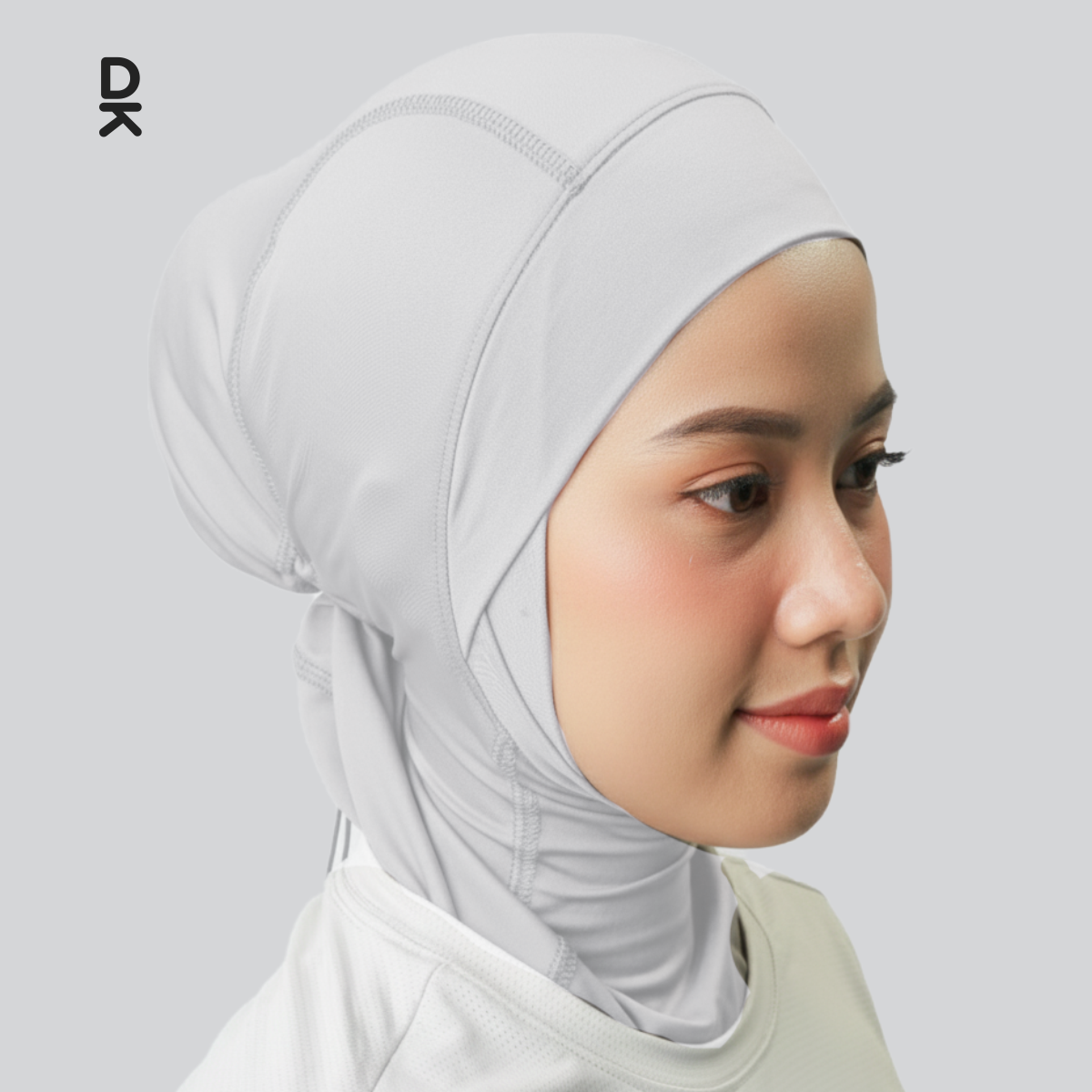 hijab sport abu abu