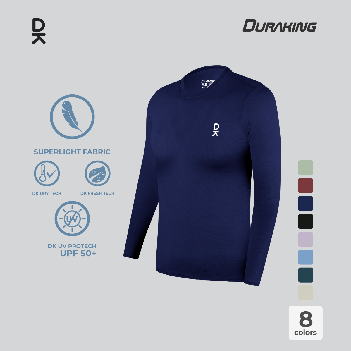 Duraking Jersey Olahraga Wanita Longsleeve Super Light Series Upgraded
