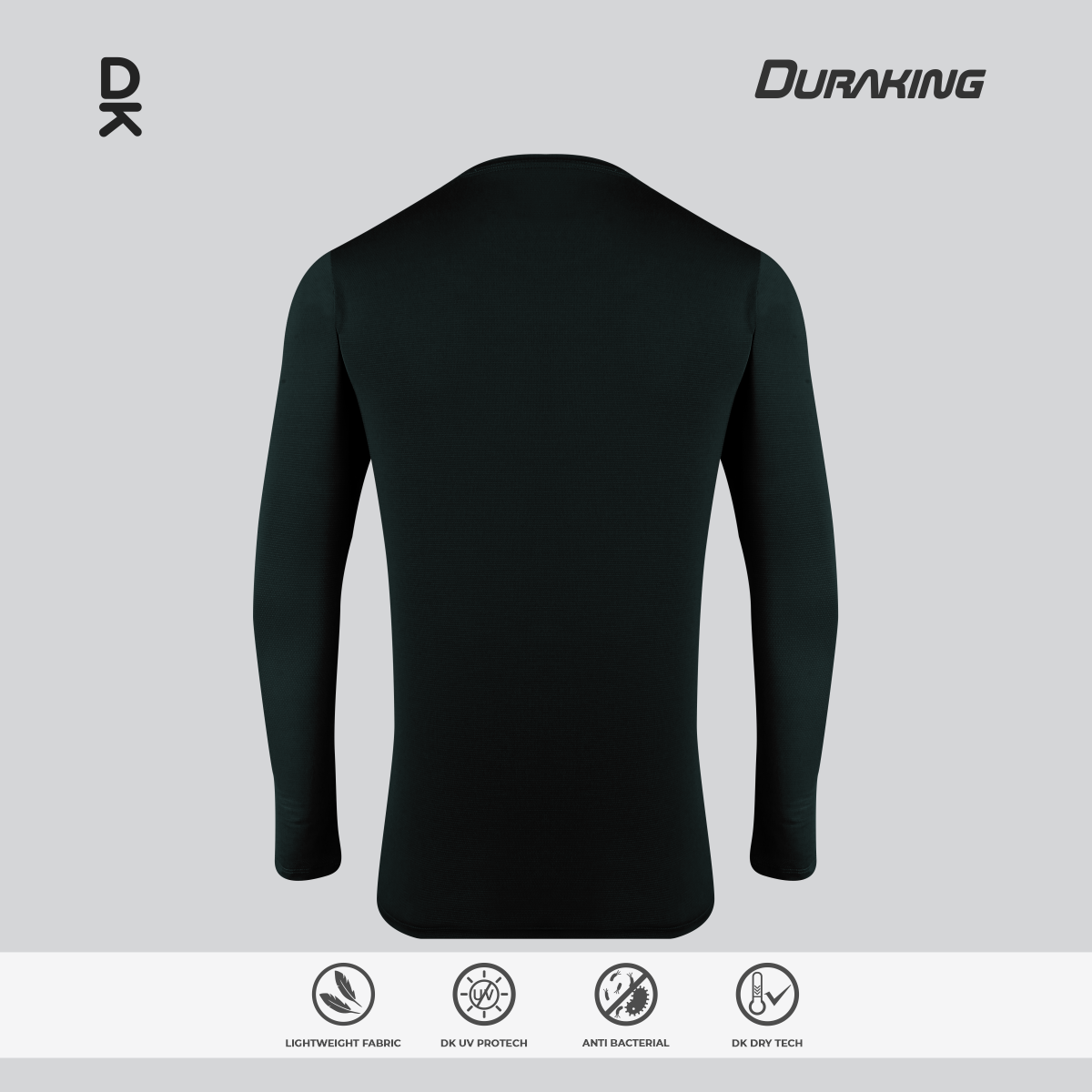 Duraking Baju Lengan Panjang Olahraga Pria Light Weight Basic