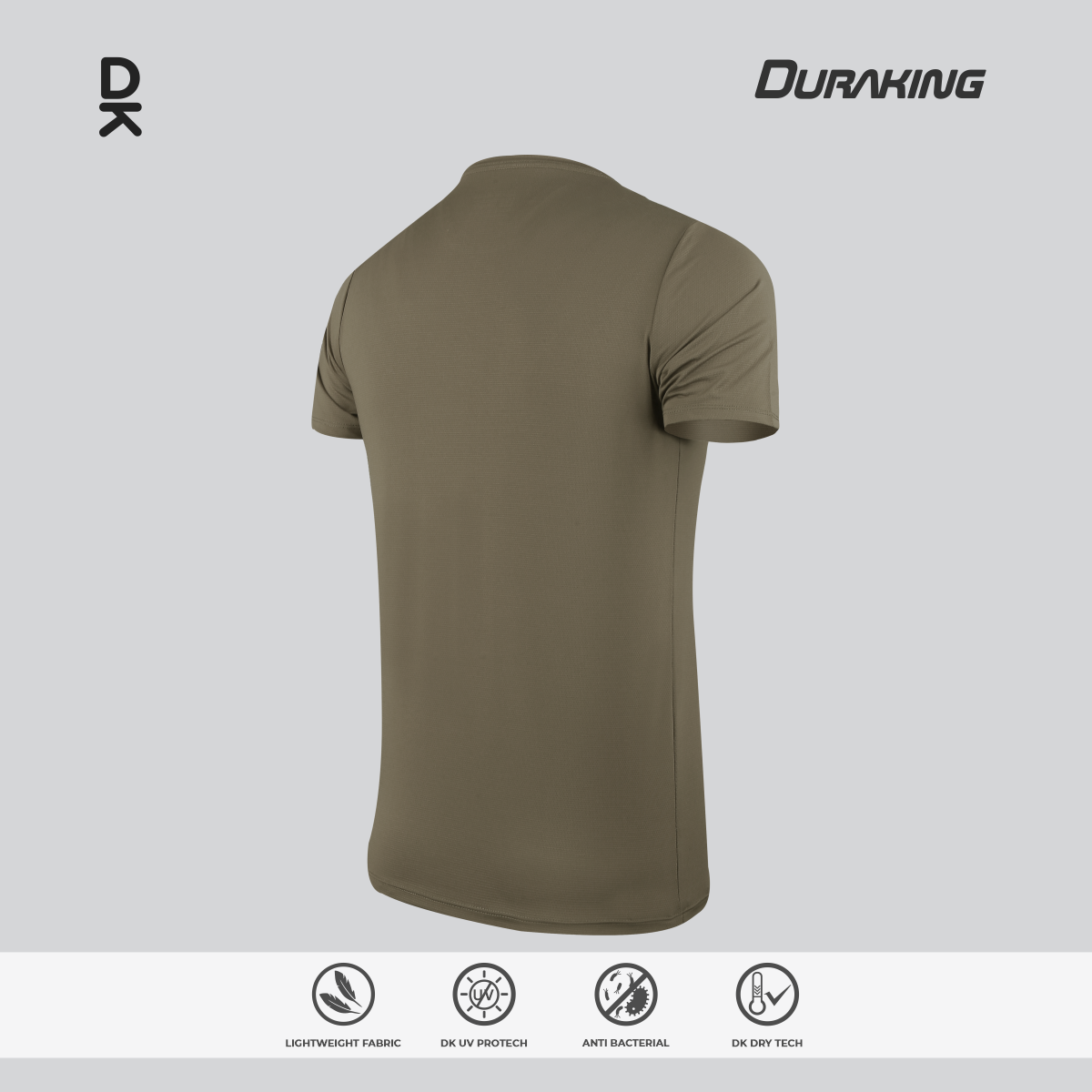 Duraking Baju Lengan Pendek Olahraga Pria Light Weight Basic