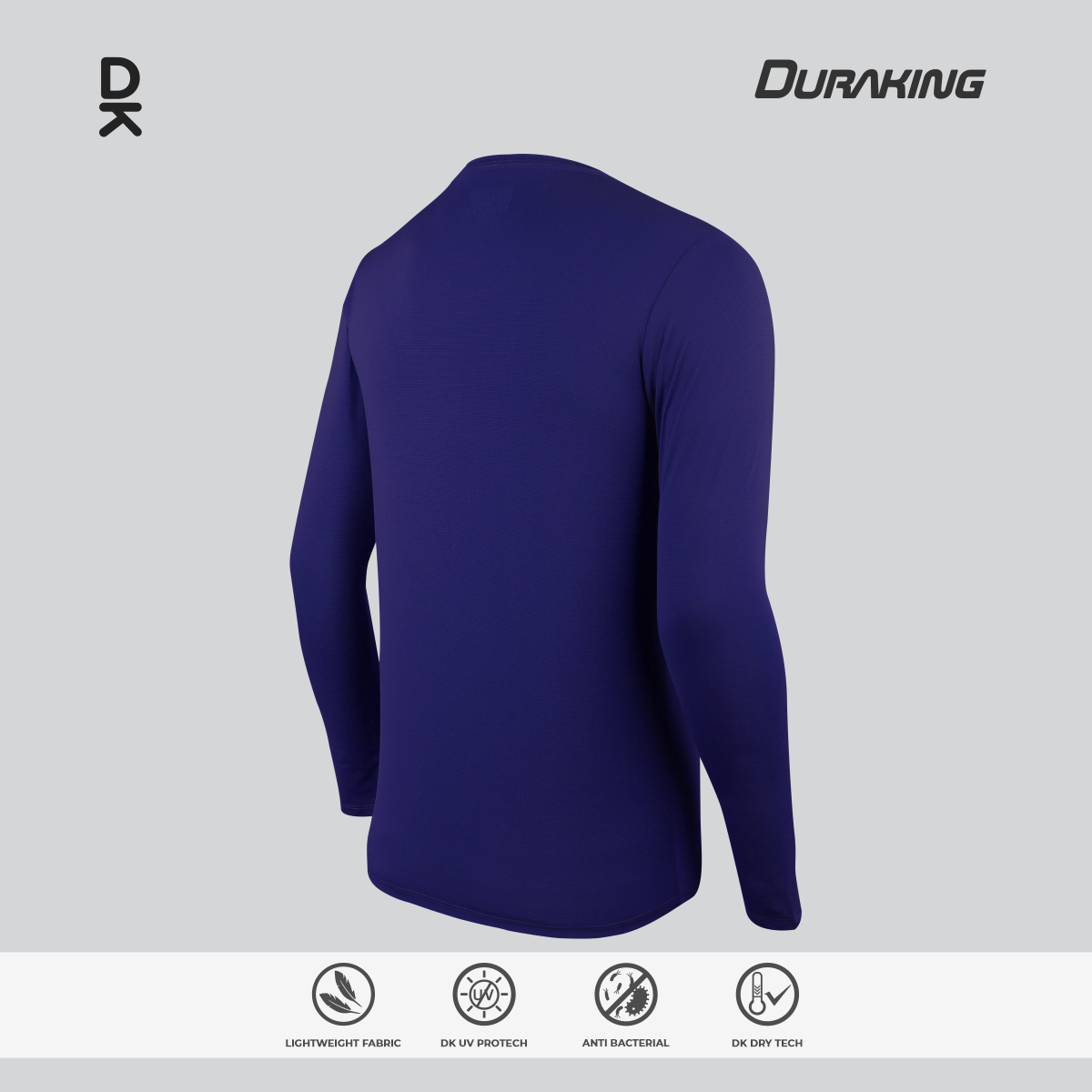 Duraking Baju Lengan Panjang Olahraga Pria Light Weight Basic