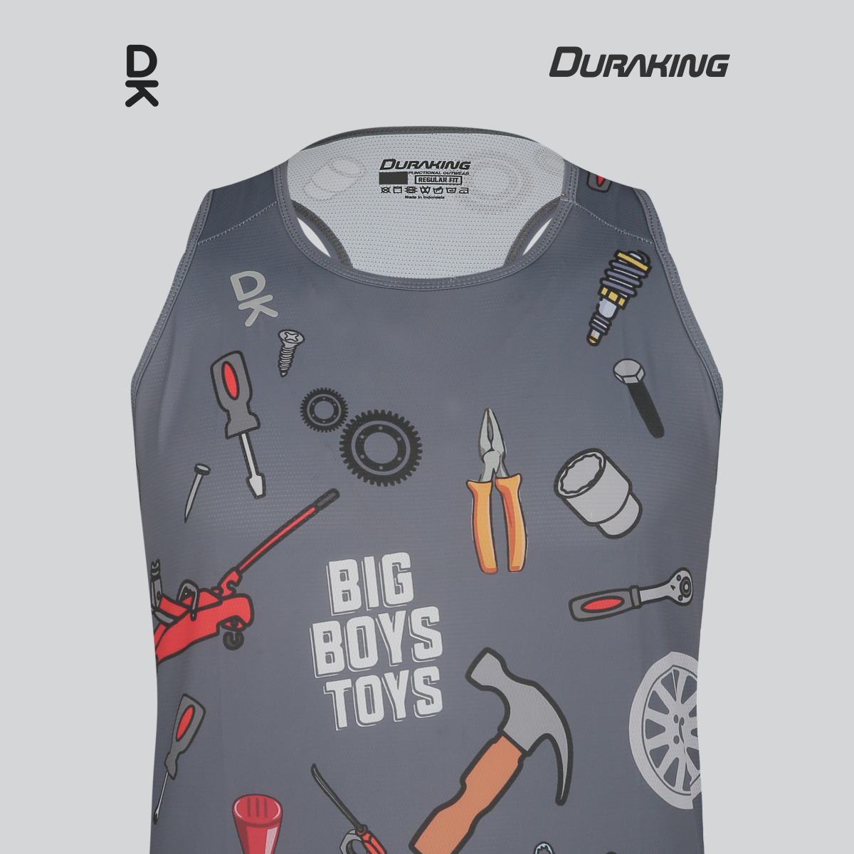Duraking Singlet Olahraga Pria Superlight - Clip Art
