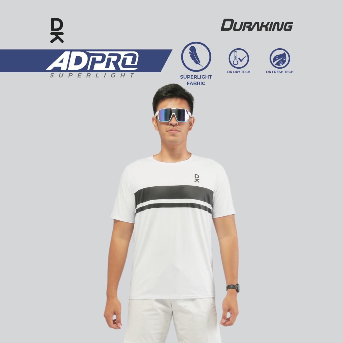 Duraking Jersey Lari Pria Lengan Pendek Super Light - Ad Pro Series