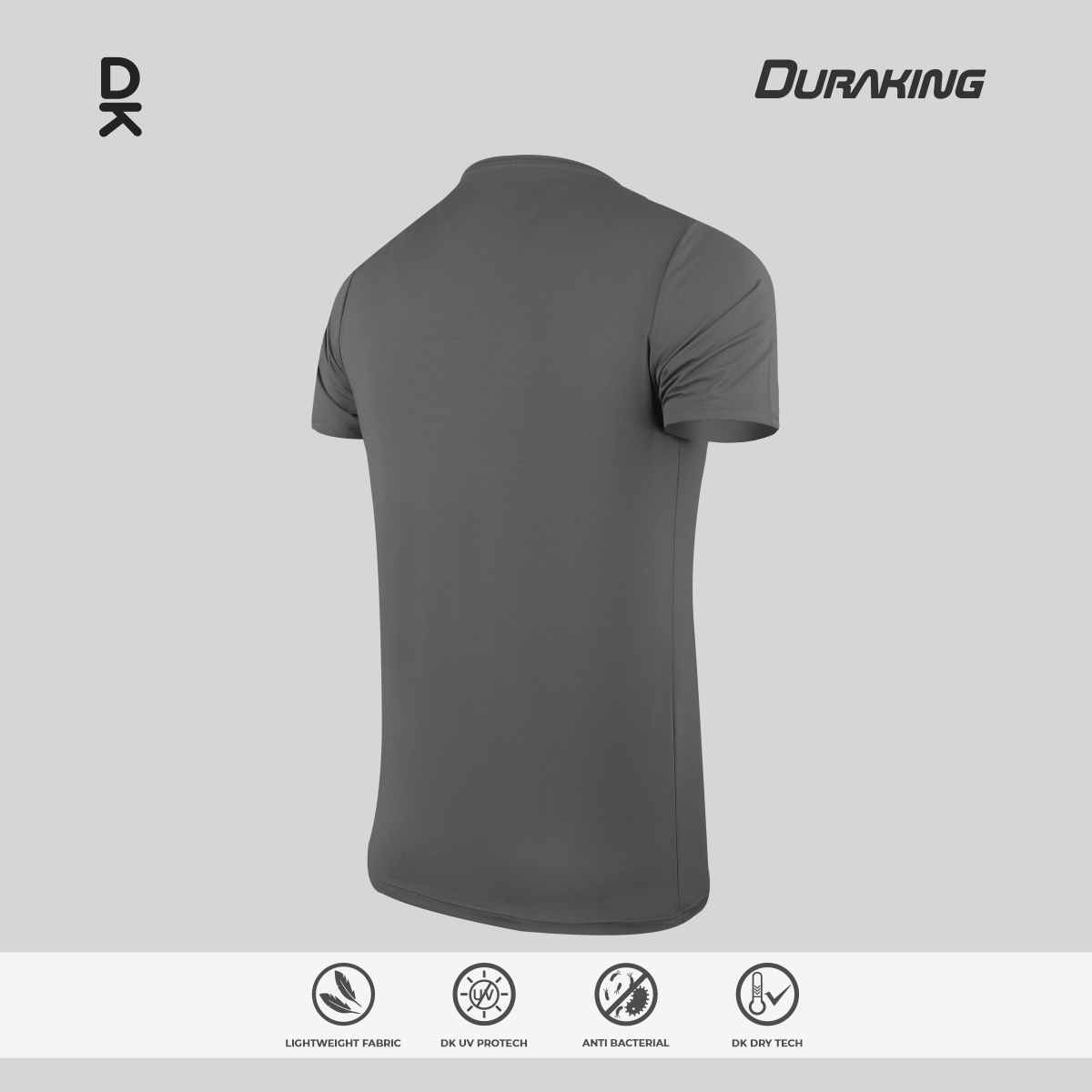 Duraking Baju Lengan Pendek Olahraga Pria Light Weight Basic