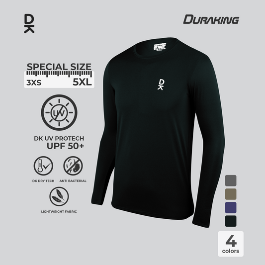 Duraking Baju Lengan Panjang Olahraga Pria Light Weight Basic