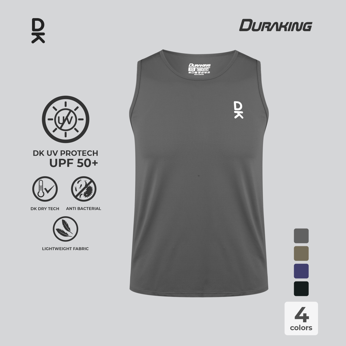 Duraking Singlet Olahraga Pria Light Weight Basic