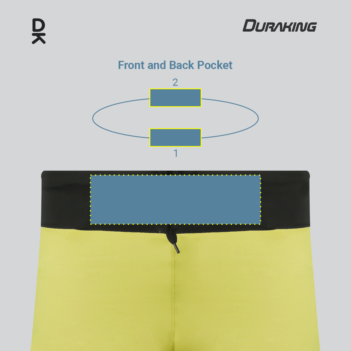 Duraking Celana Lari Pria Aerodash Recycle Pants