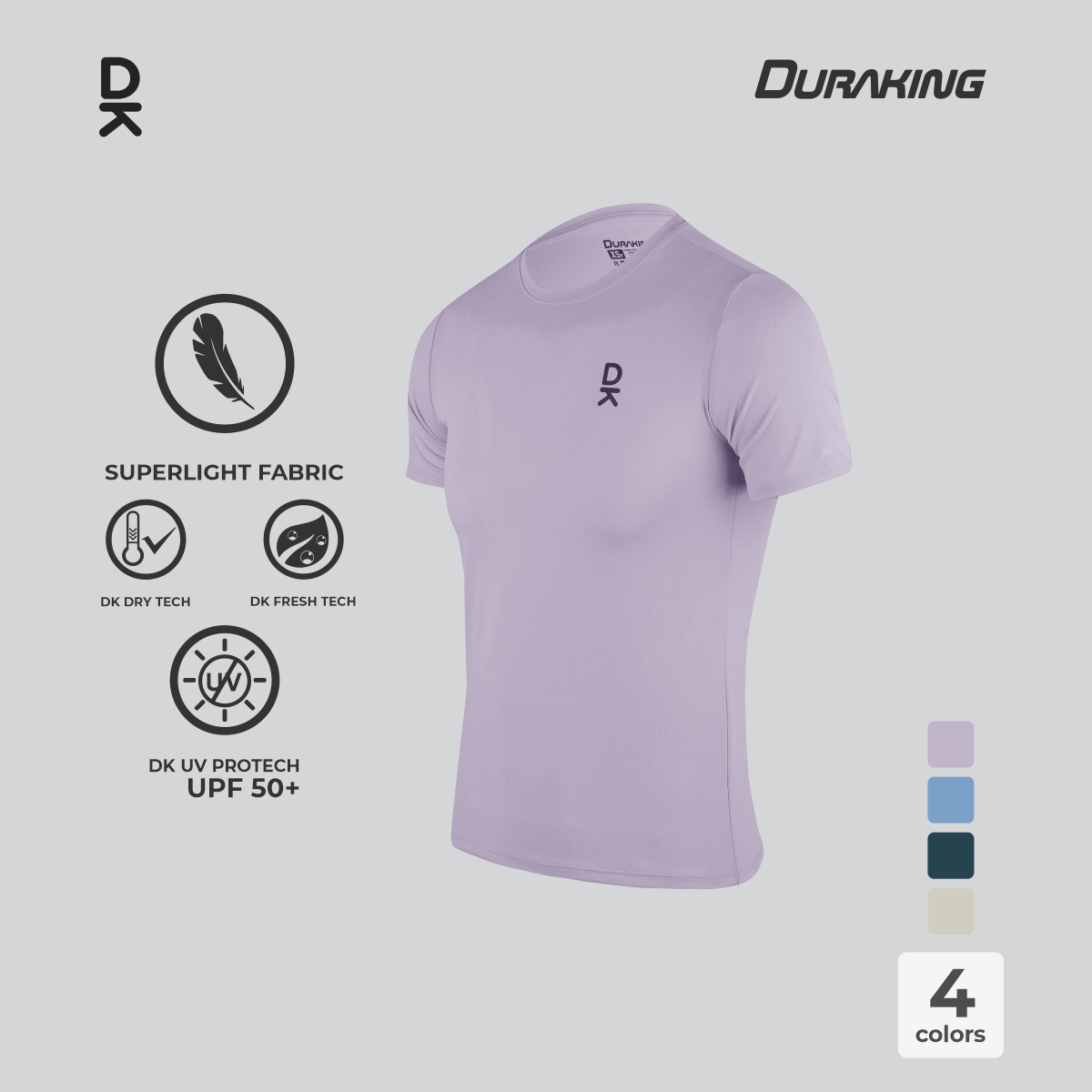 Duraking Jersey Olahraga Pria Shortsleeve Super Light Series Upgraded