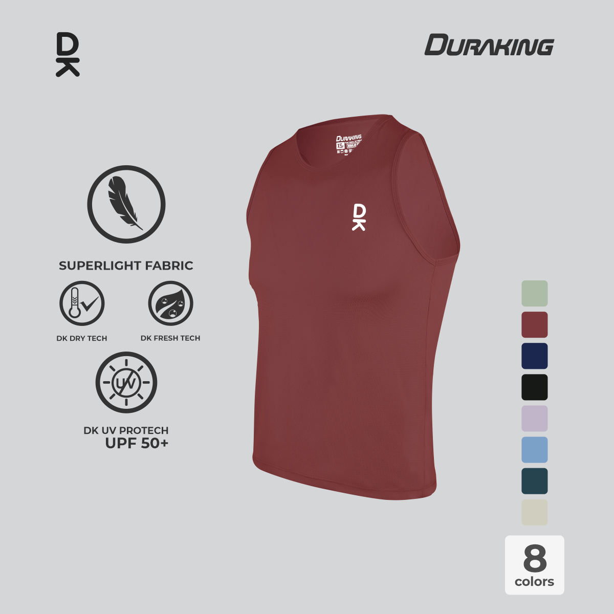 Duraking Singlet Olahraga Pria Superlight Weight Series Upgraded