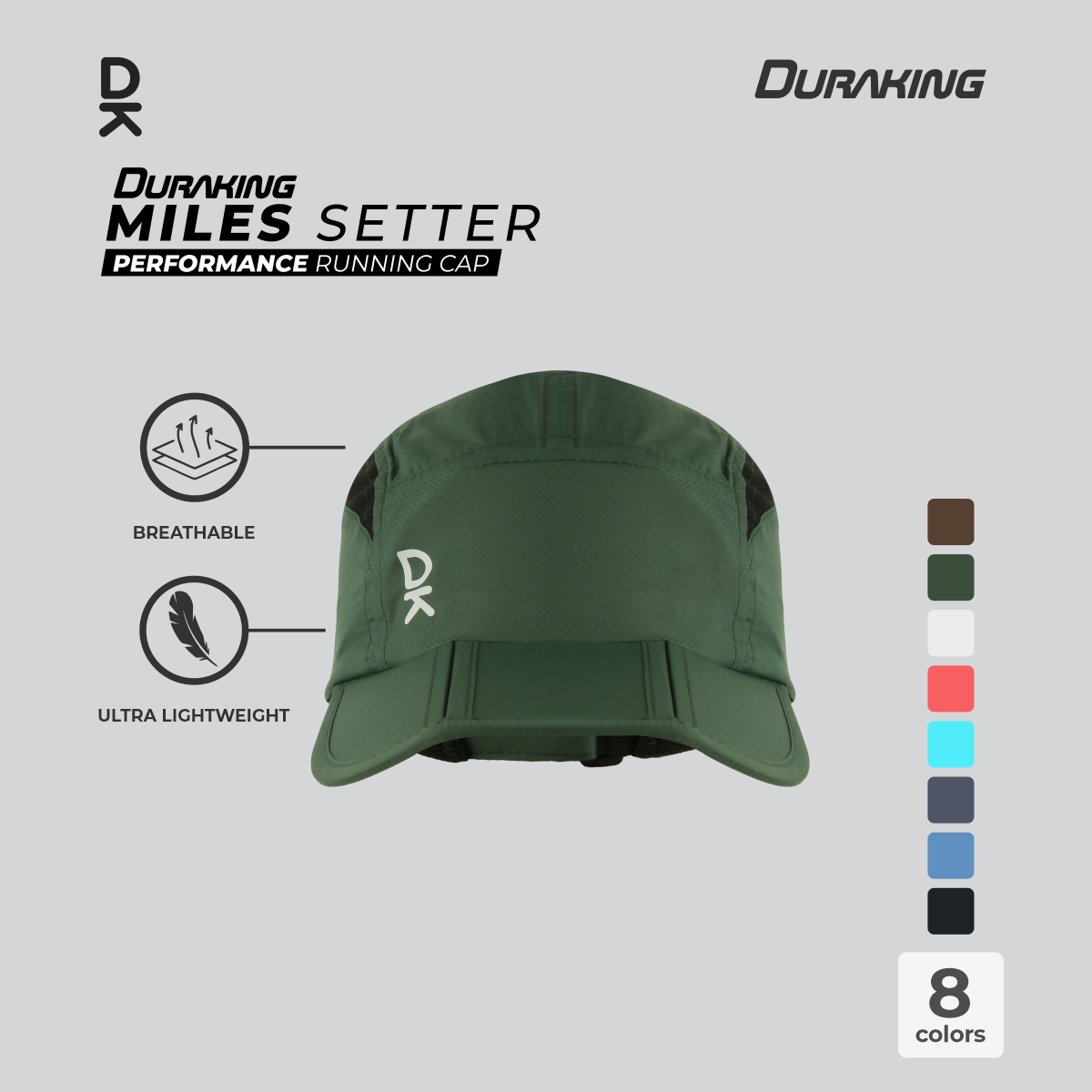 Duraking Topi Lari - Miles Setter Running Cap