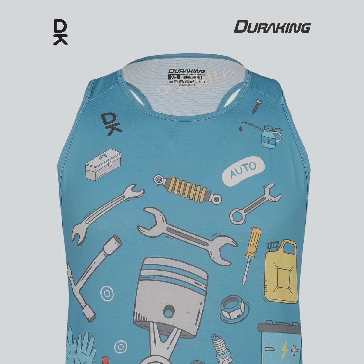 Duraking Singlet Olahraga Pria Superlight - Clip Art