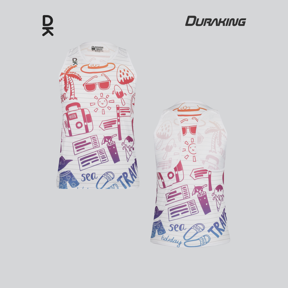 Duraking Singlet Olahraga Pria Superlight - Clip Art