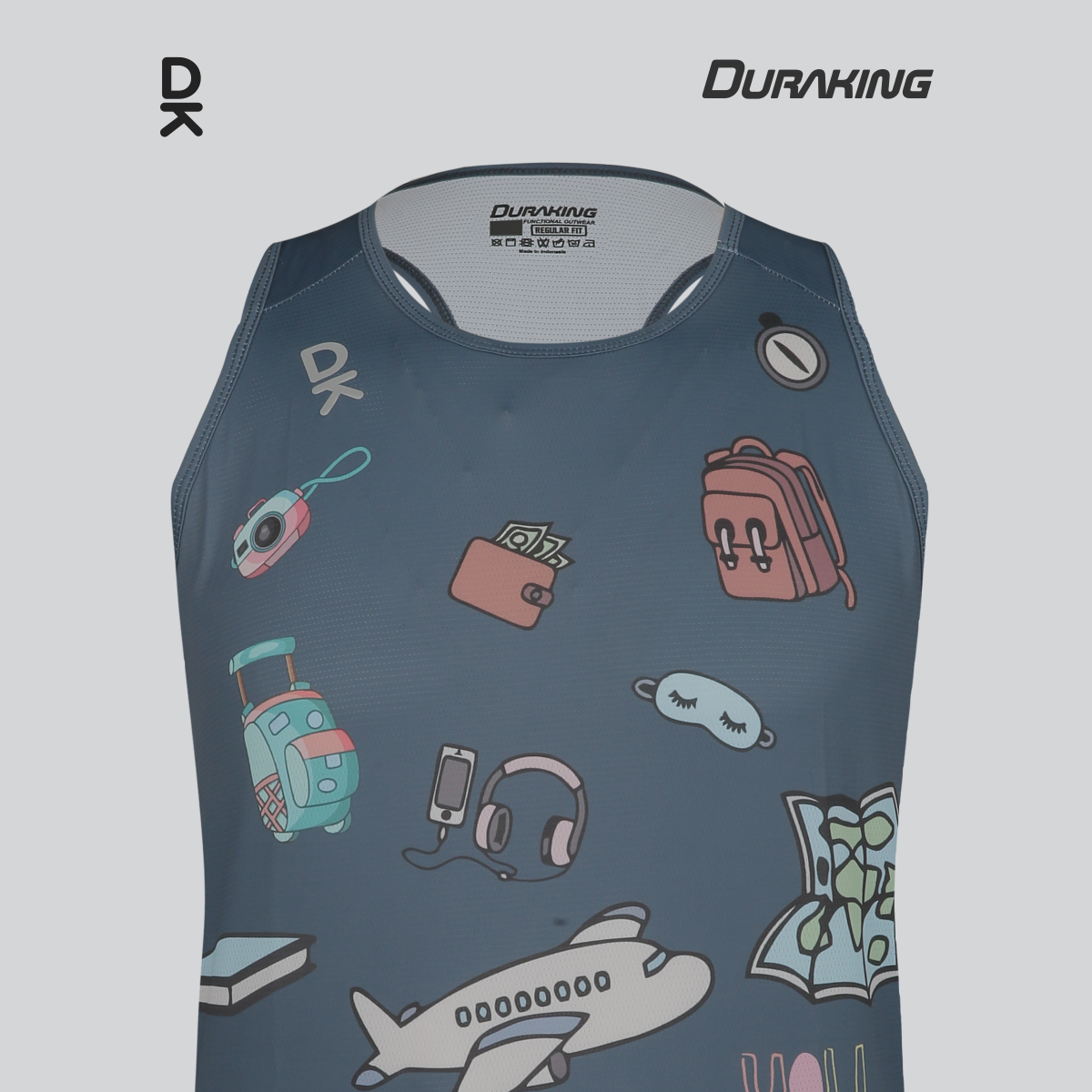 Duraking Singlet Olahraga Pria Superlight - Clip Art