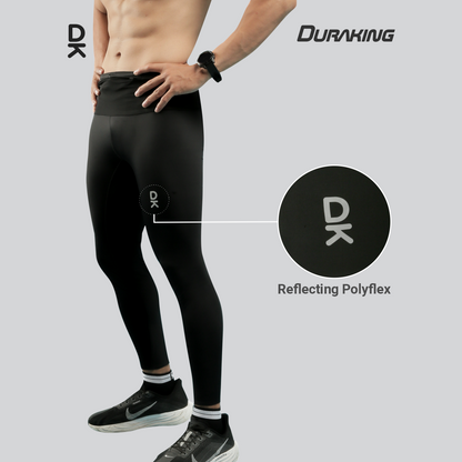 Duraking Celana Legging Panjang Compression Nylon Olahraga Pria - Running