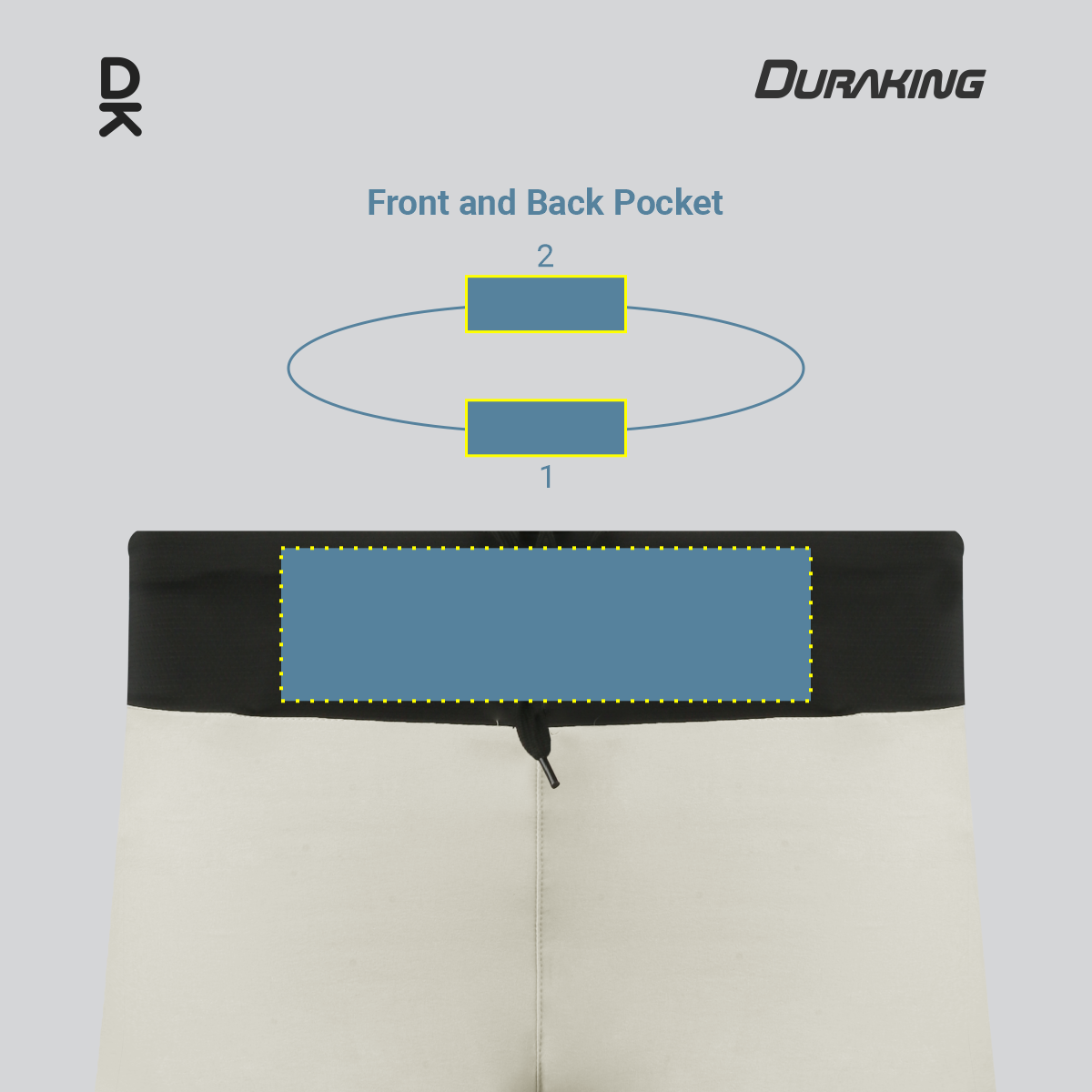 Duraking Celana Lari Pria Aerodash Recycle Pants