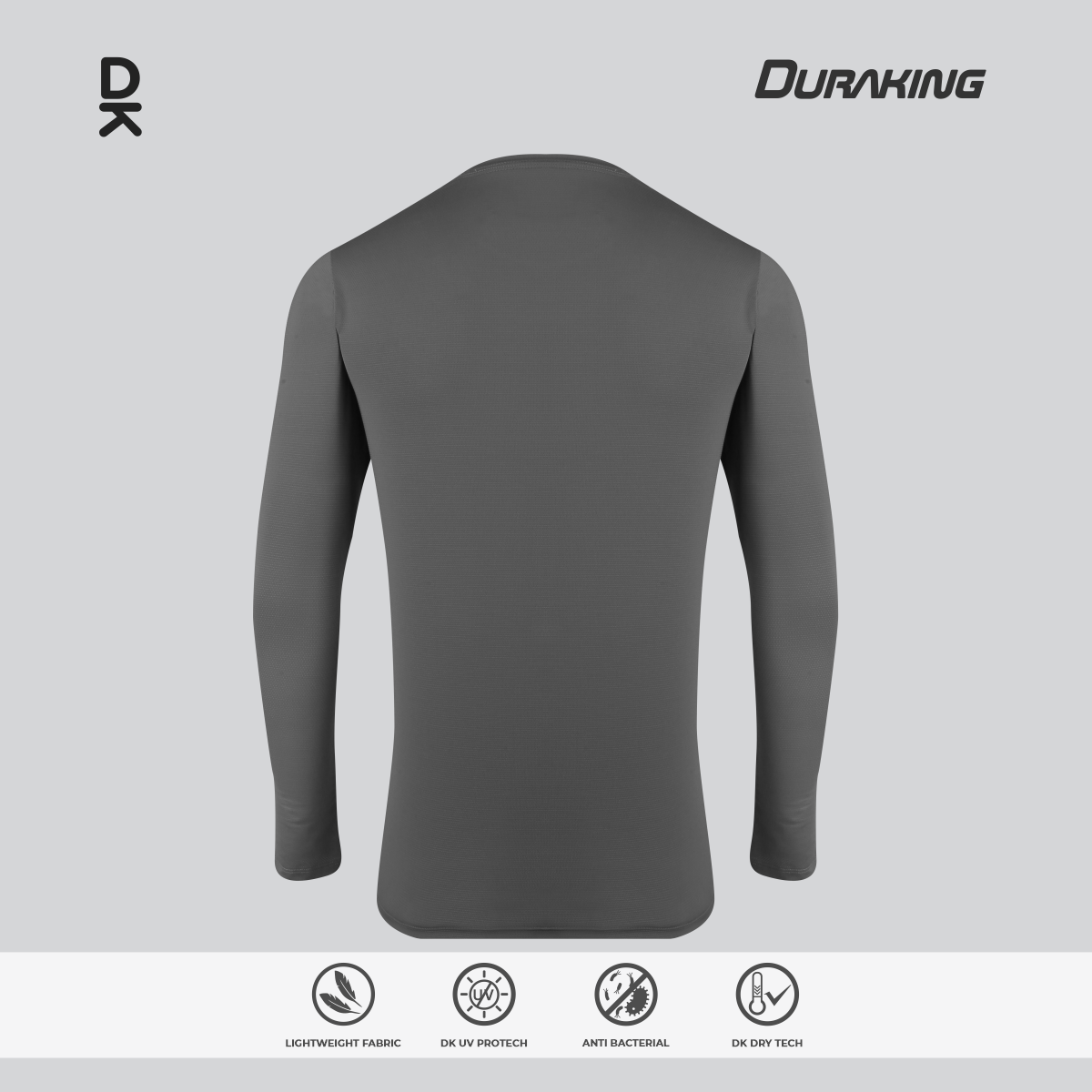 Duraking Baju Lengan Panjang Olahraga Pria Light Weight Basic