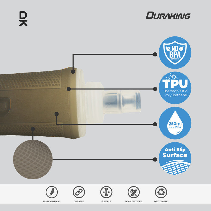 Duraking Soft Flask - Botol Minum Olahraga Foldable