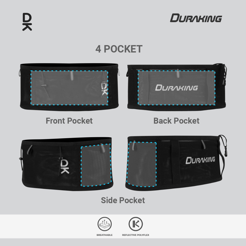 Duraking Sabuk Lari Aksesoris Olahraga - Sport Act Running Belt V2