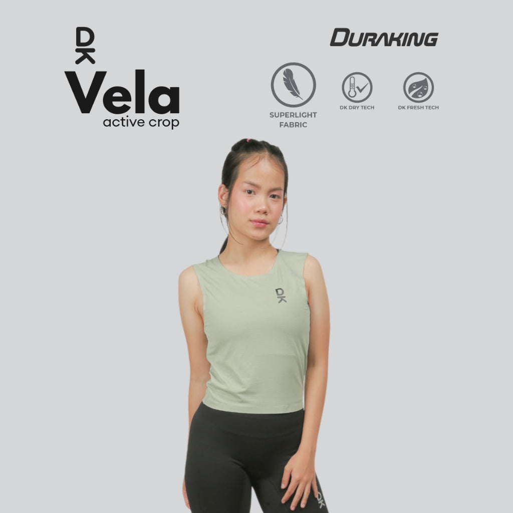 Duraking Crop Top Jersey Wanita Super Light Weight - Vela Active Crop