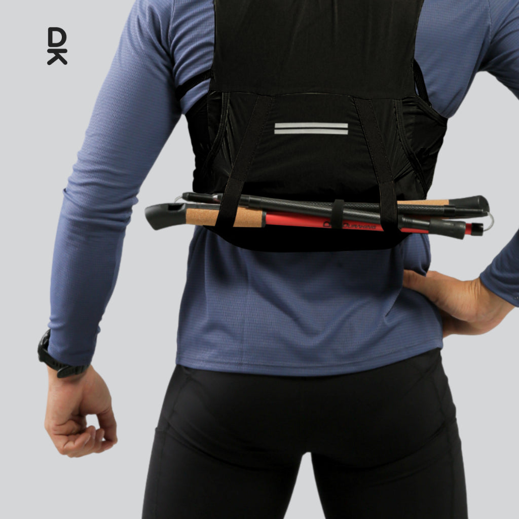 Duraking Carbon Trekking Pole Foldable 110/115  cm - Carbon Lightweight, Quick Release Strap, Anti Slip