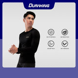 Duraking Baju Manset Baselayer Basic Black