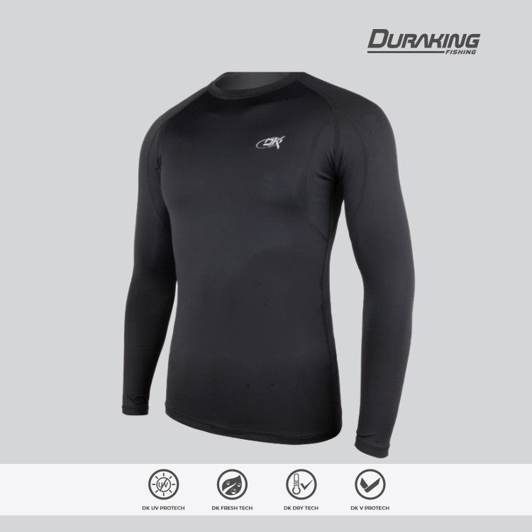 Duraking Baju Manset Baselayer Basic Black